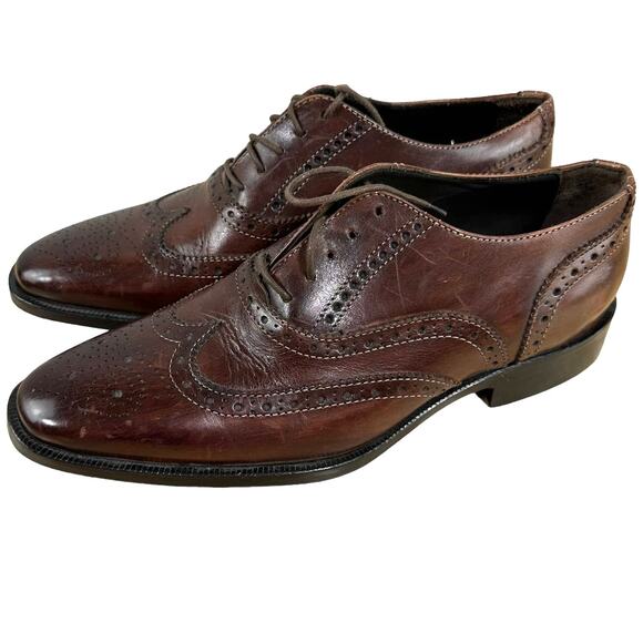 To Boot New York Men's Emil Wingtip Oxford Size 7 New Without Box Brown Leather - Picture 4 of 9